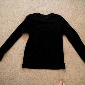 Black Uniqlo long sleeve crew neck